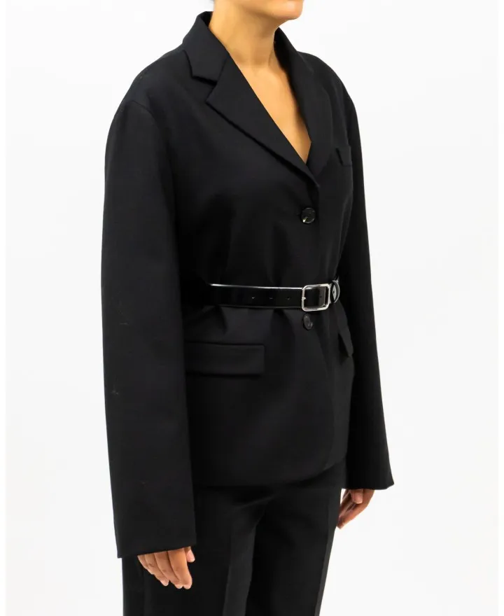 Tela - Blazer Solare Monopetto Nero Donna