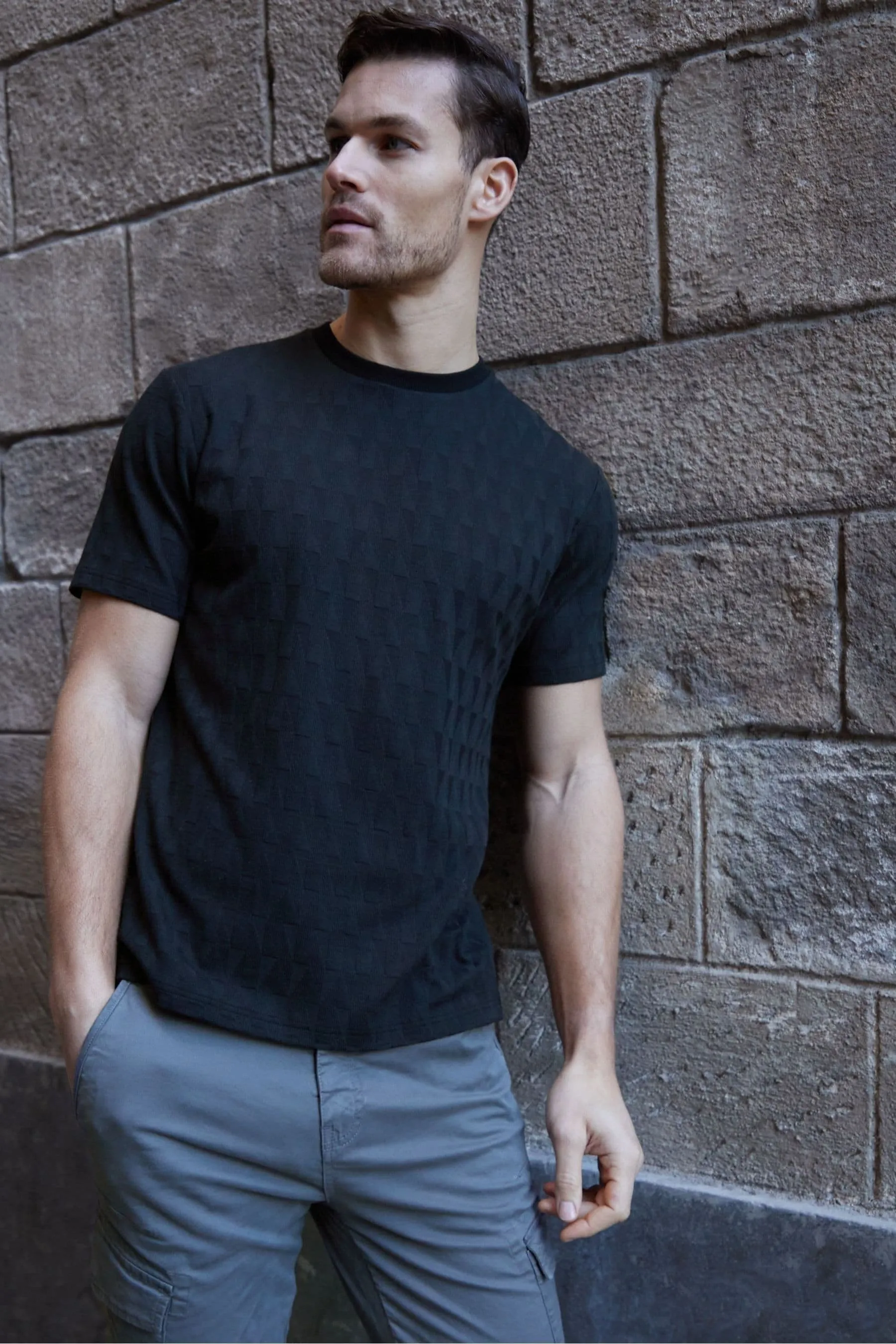 Threadbare T-shirt comoda testurizzata