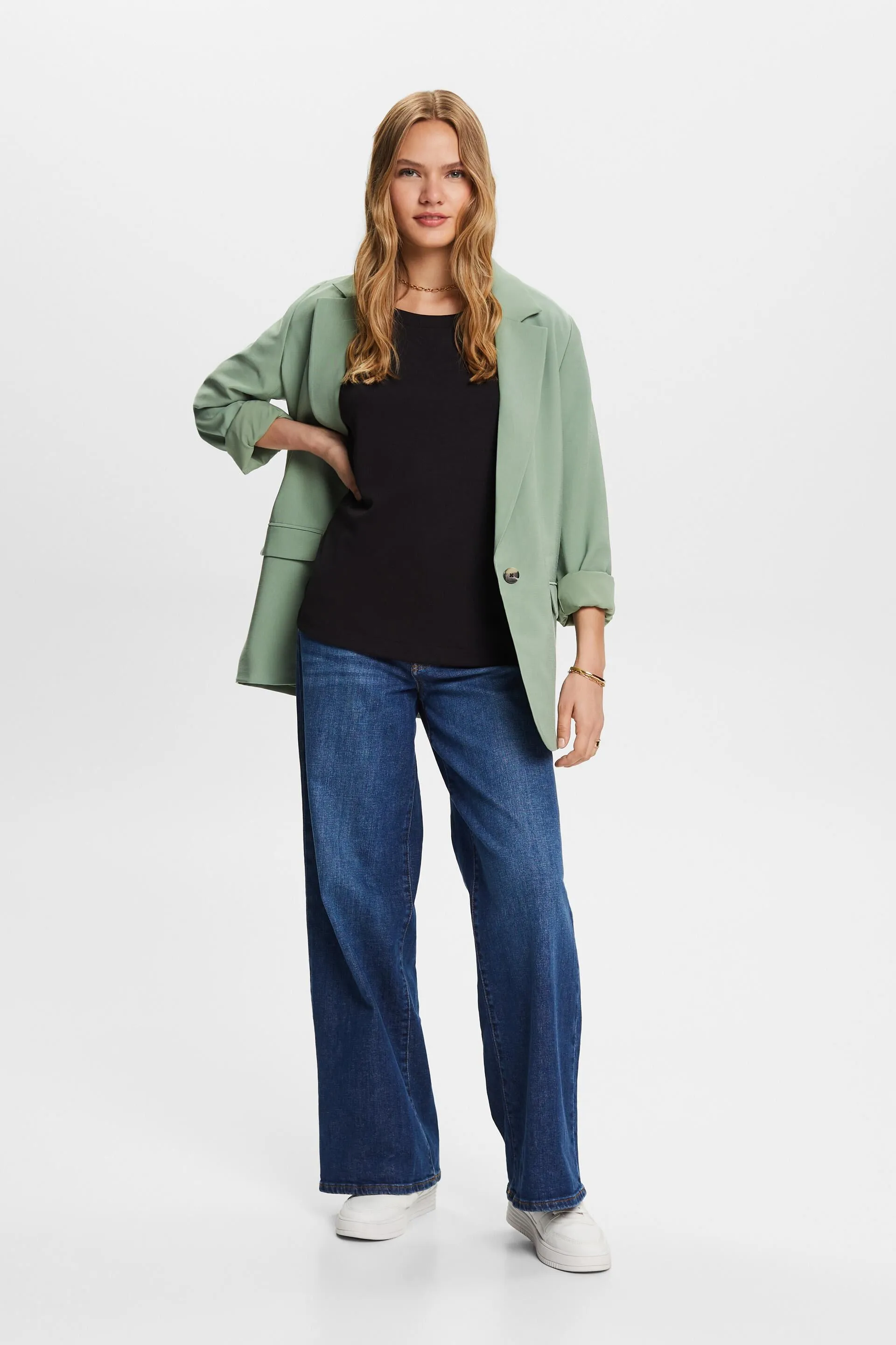 Top a maniche lunghe loose fit