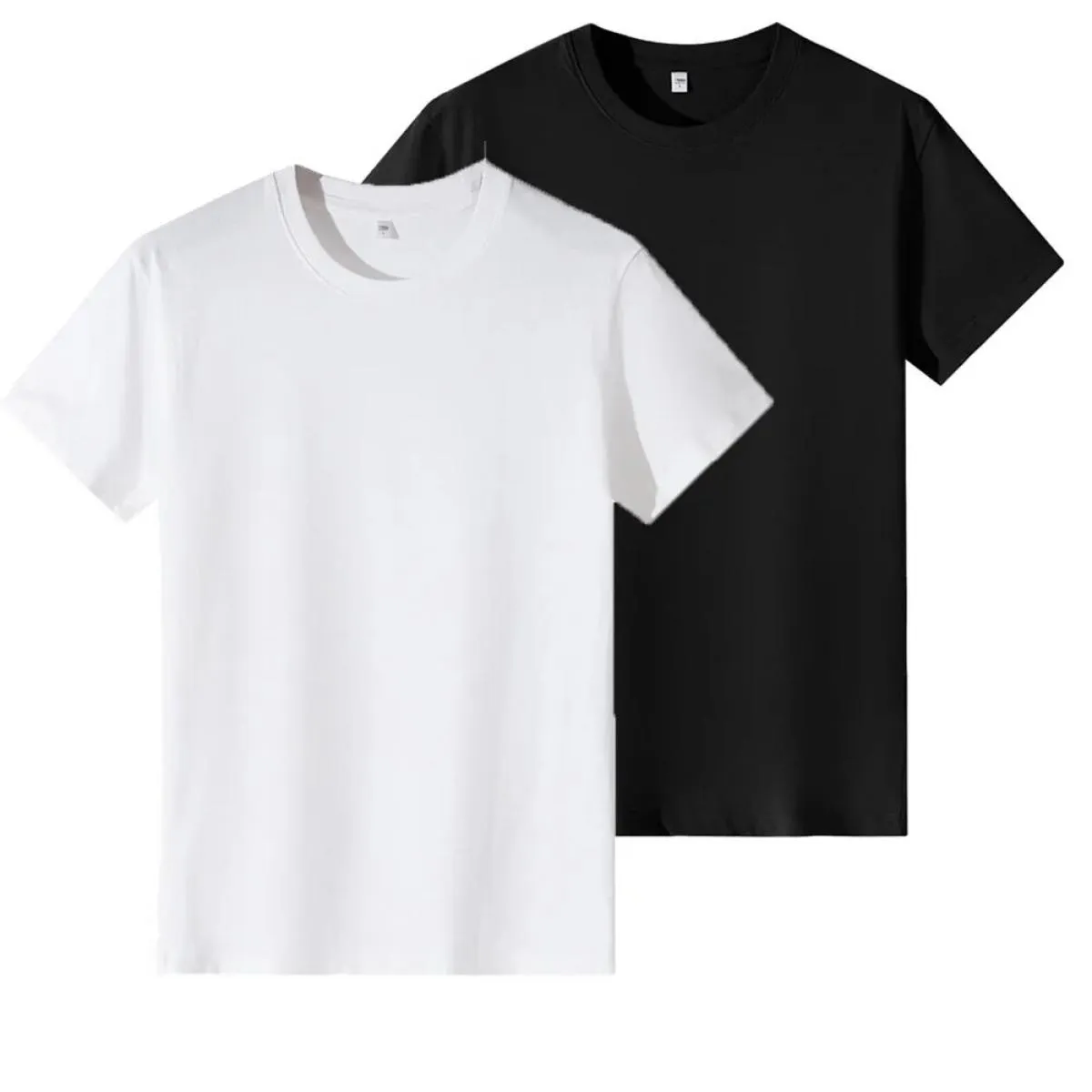 Top in cotone per abbigliamento donna 2024 T-shirt a maniche corte bianca nera estiva T-shirt pullover casual basic tinta unita