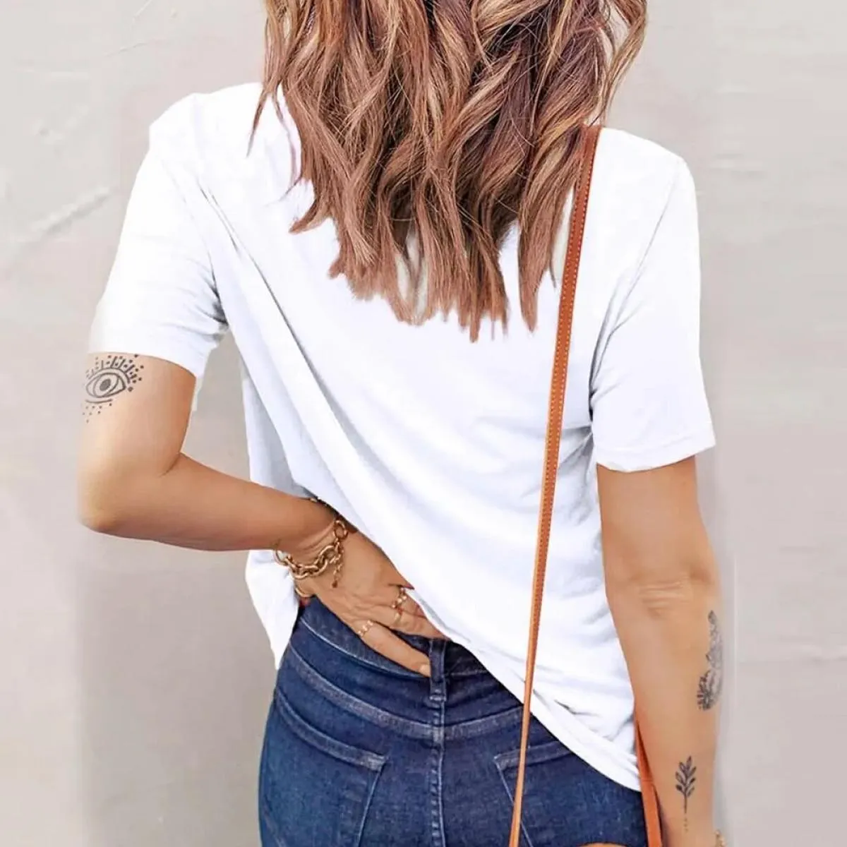 Top in cotone per abbigliamento donna 2024 T-shirt a maniche corte bianca nera estiva T-shirt pullover casual basic tinta unita