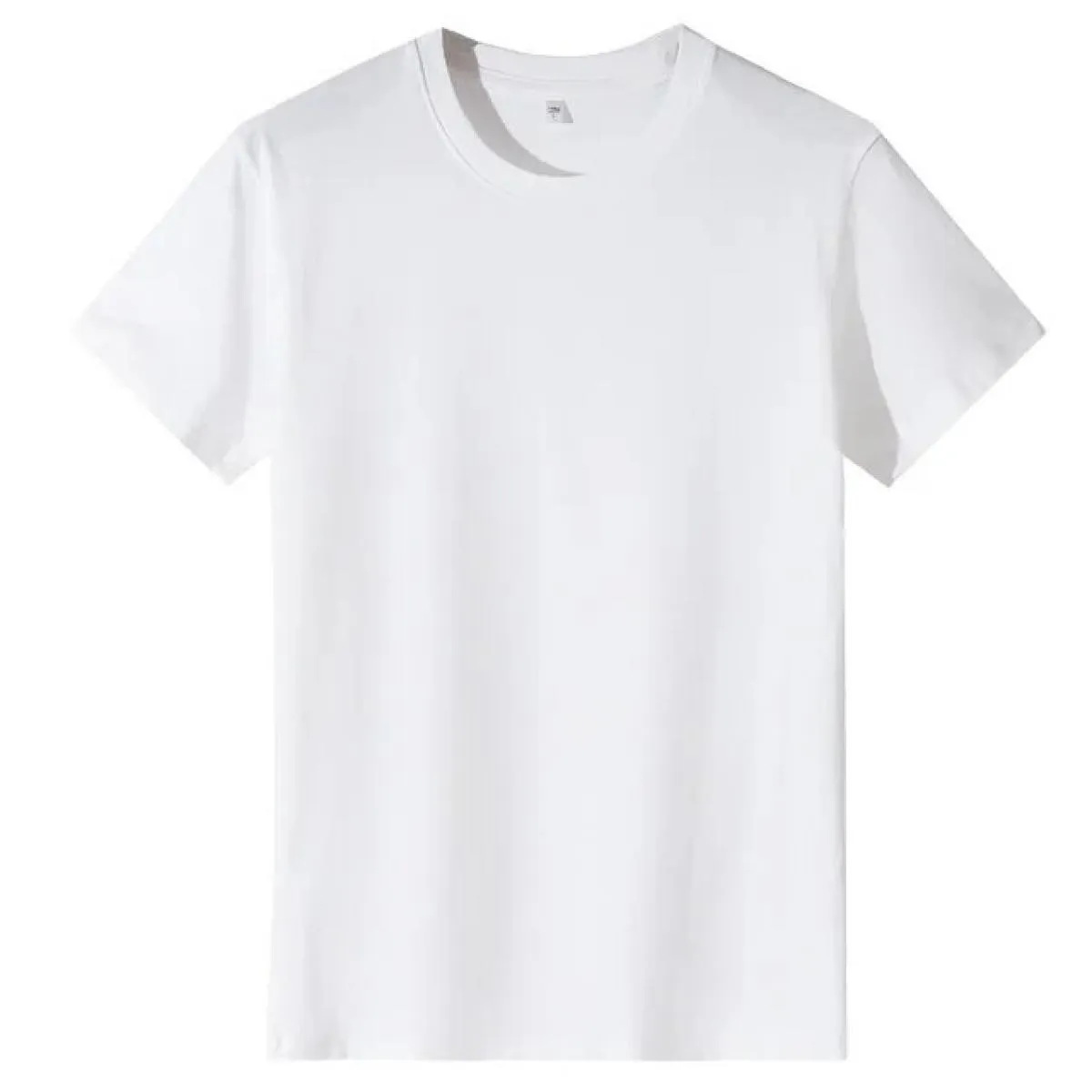 Top in cotone per abbigliamento donna 2024 T-shirt a maniche corte bianca nera estiva T-shirt pullover casual basic tinta unita