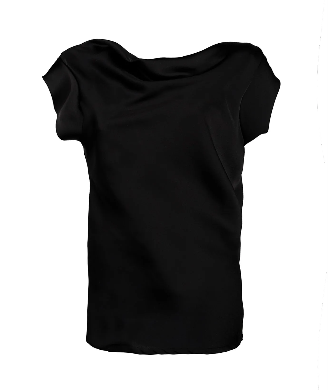 Top morbido nero da donna