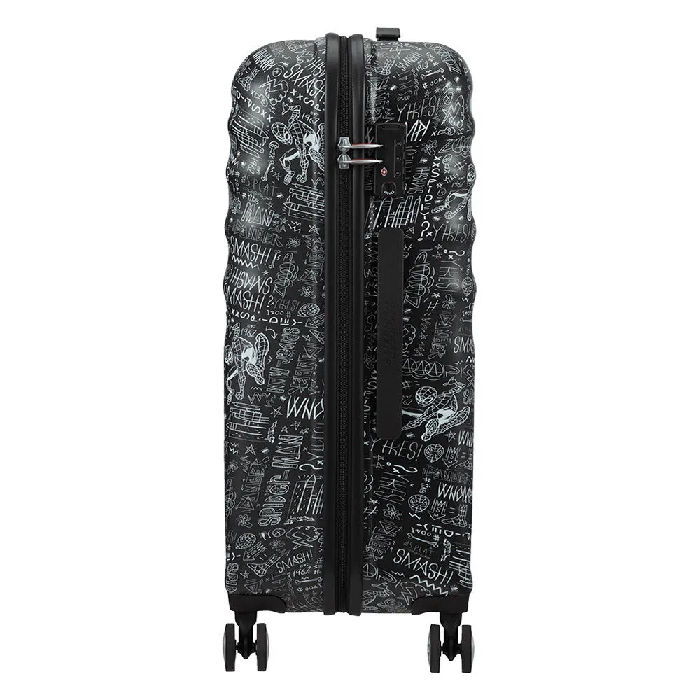Trolley Medio 67cm 4 Ruote Leggero 3,6kg - American Tourister Wavebreaker Marvel Spiderman Sketch
