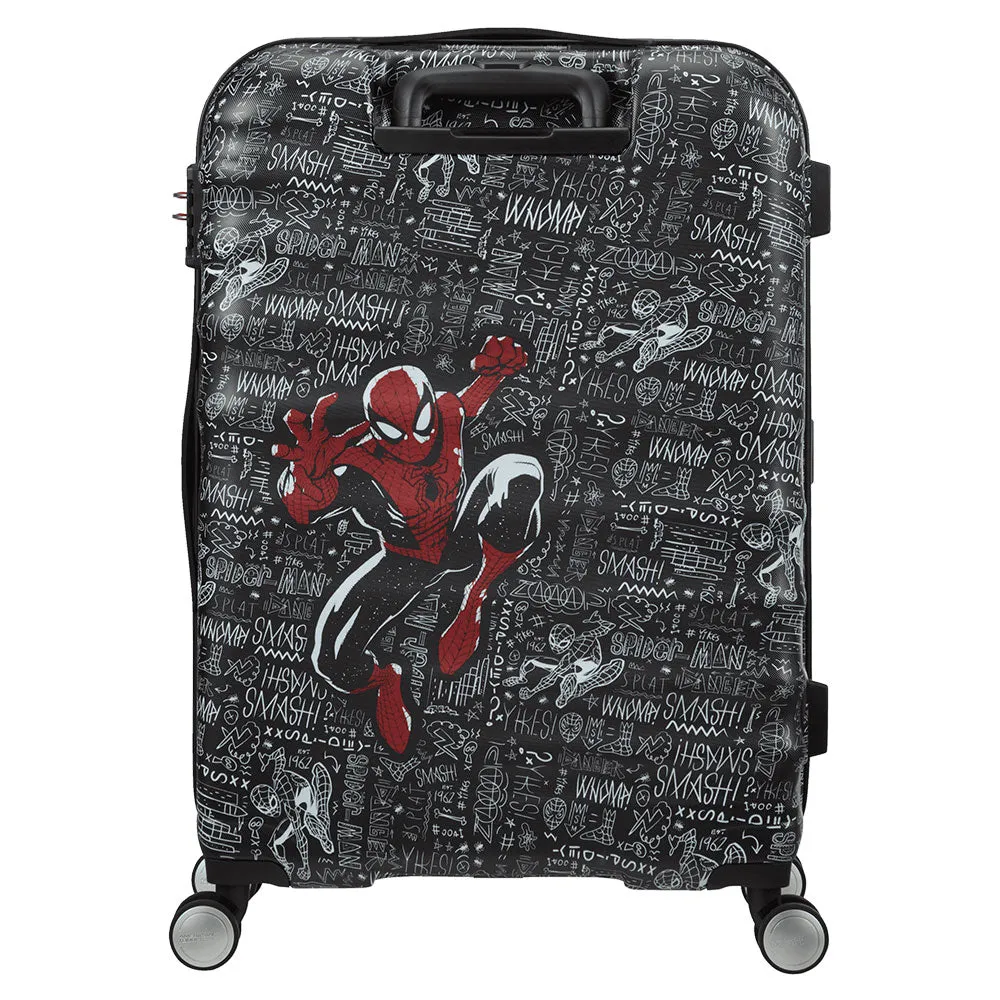 Trolley Medio 67cm 4 Ruote Leggero 3,6kg - American Tourister Wavebreaker Marvel Spiderman Sketch