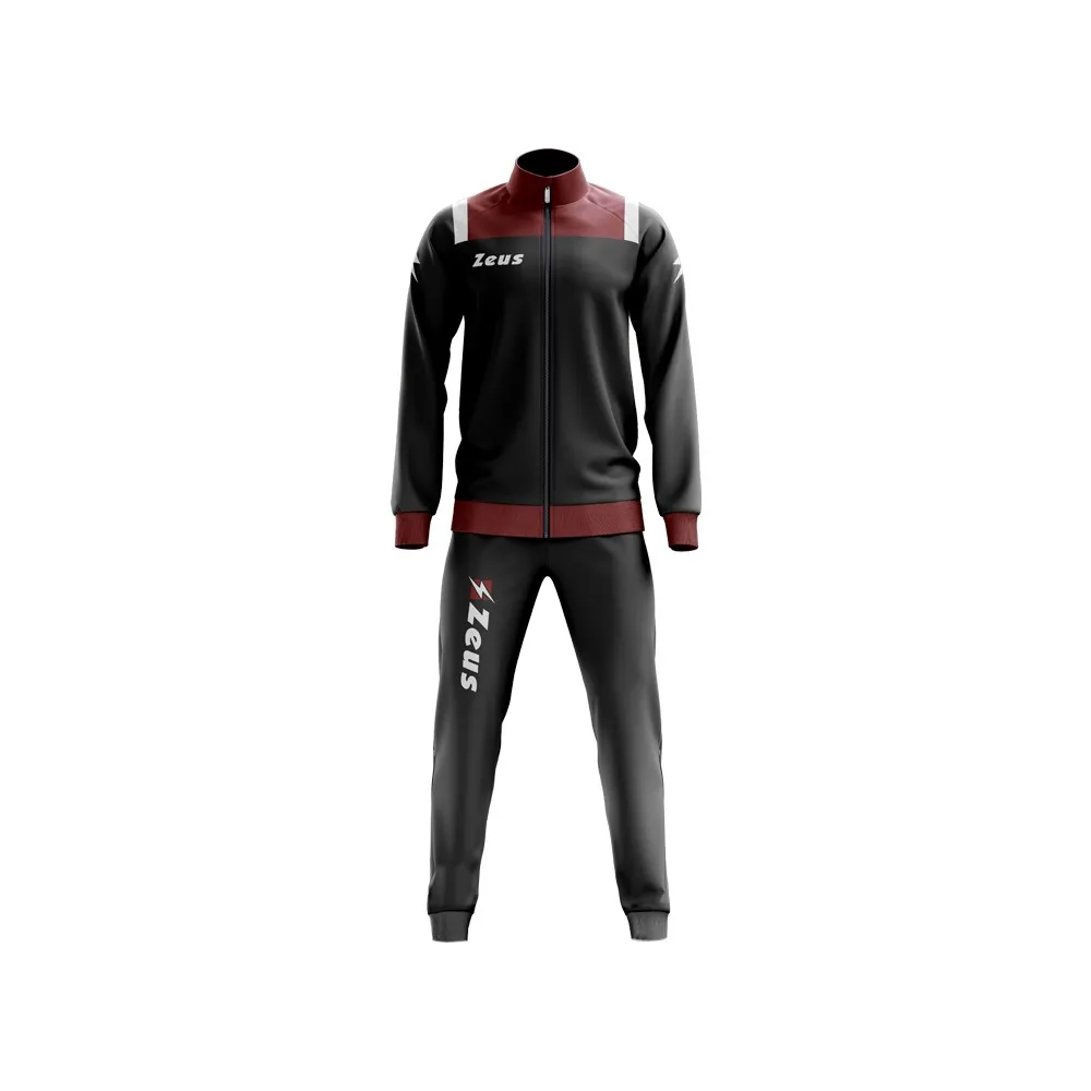 TUTA RELAX VESUVIO NERO/GRANATA ZEUS SPORT