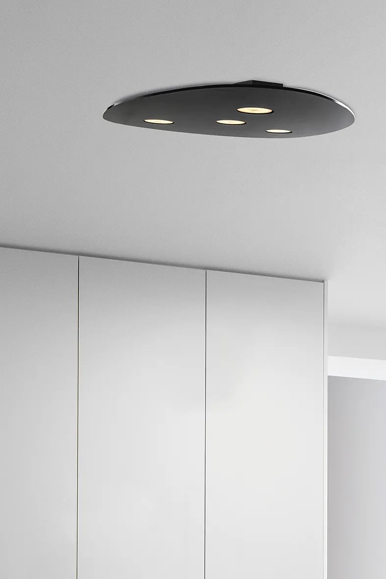 UFO – SOSPENSIONE IN  PMMA NERO 4 GX53