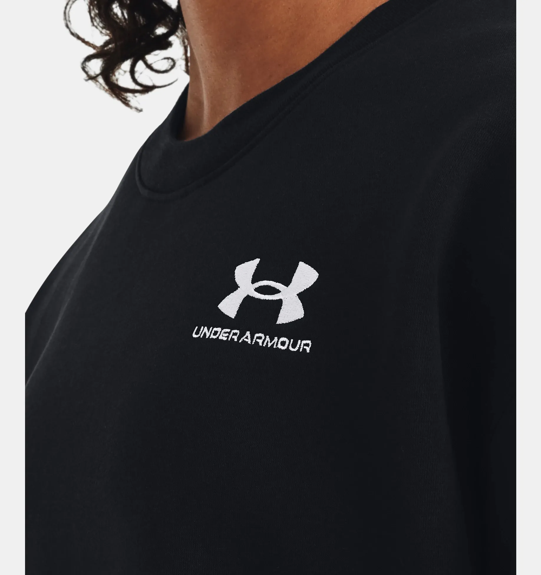 Under Armour Essential Fleece Oversized Crew Felpa Donna