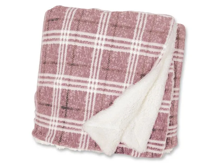 Unique Living Alaska plaid rosa antico
