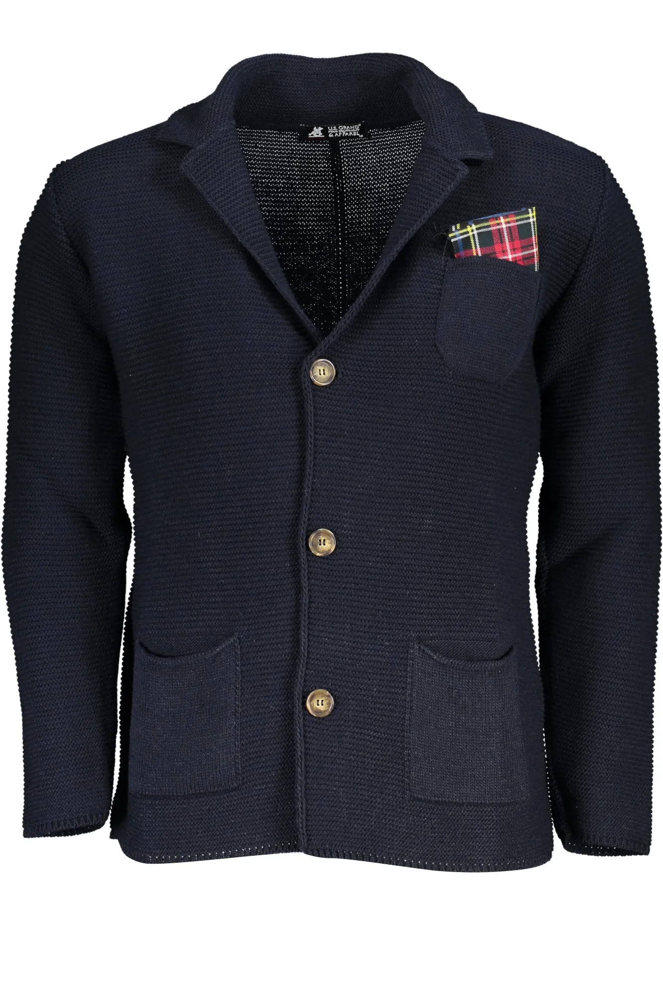 U.S. GRAND POLO CARDIGAN UOMO BLU
