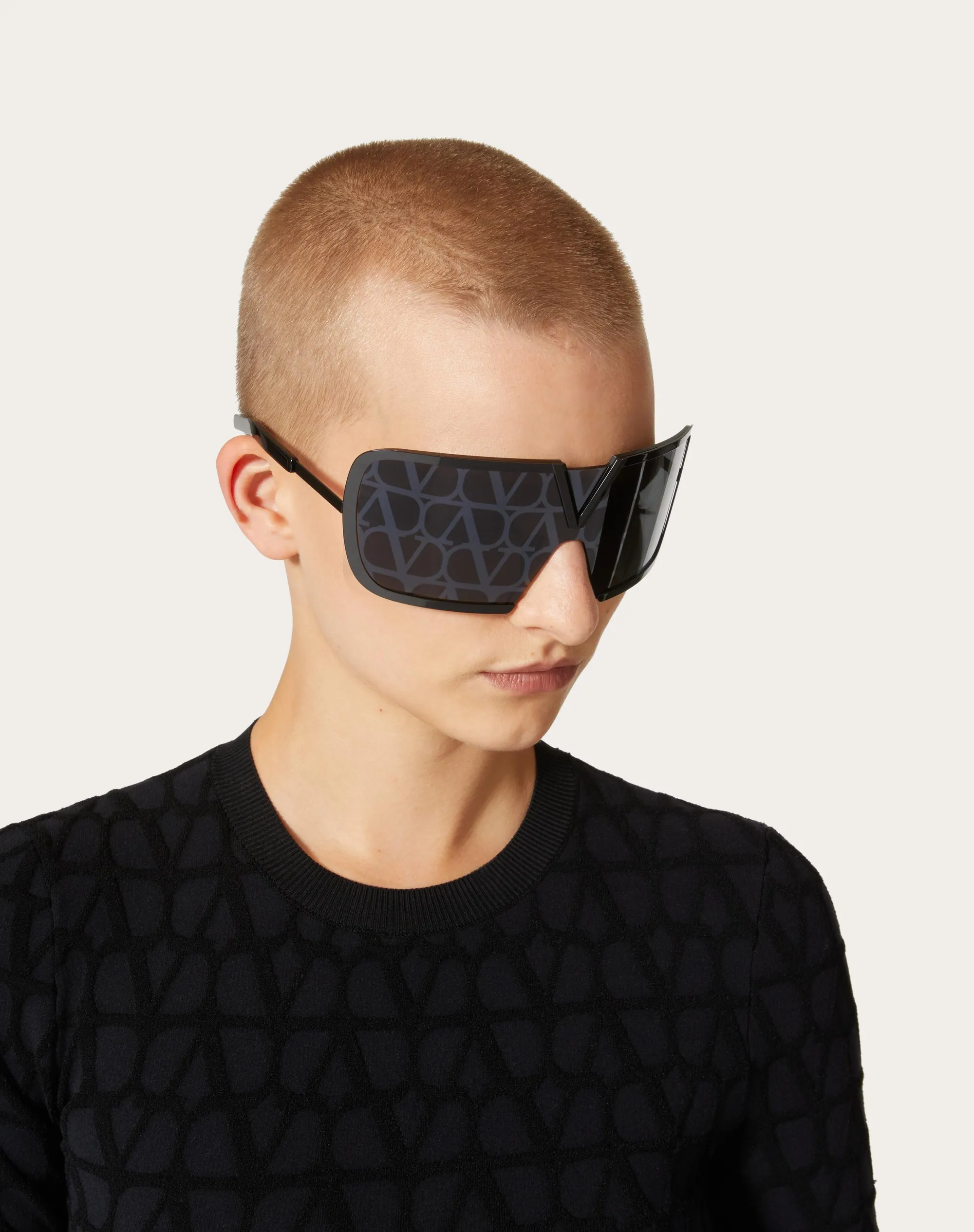 V - ROMASK ICONICO OCCHIALE OVERSIZE A MASCHERINA