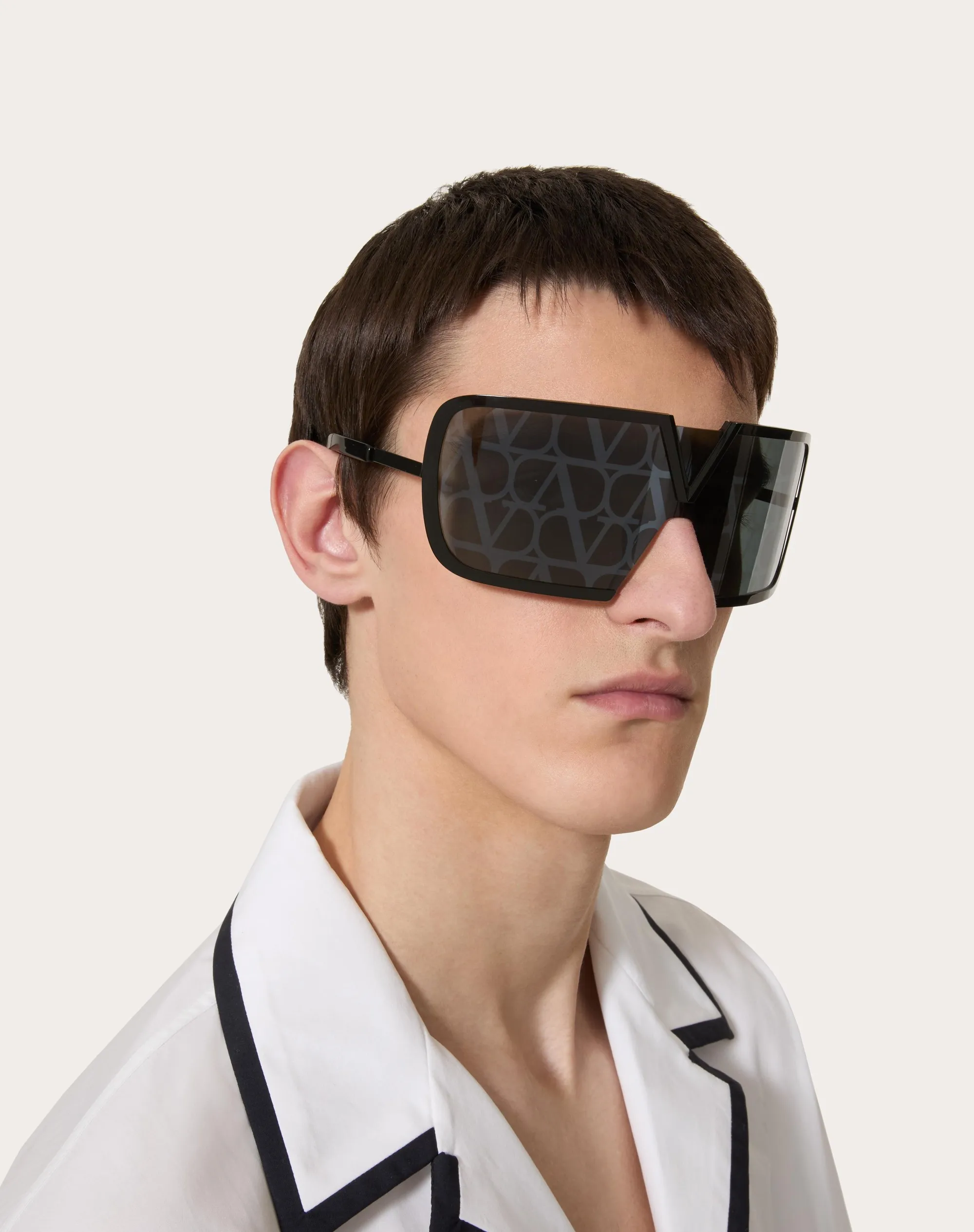 V - ROMASK ICONICO OCCHIALE OVERSIZE A MASCHERINA