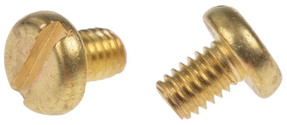 Vite metrica a testa Conica RS PRO M4, in Ottone, 6.0mm