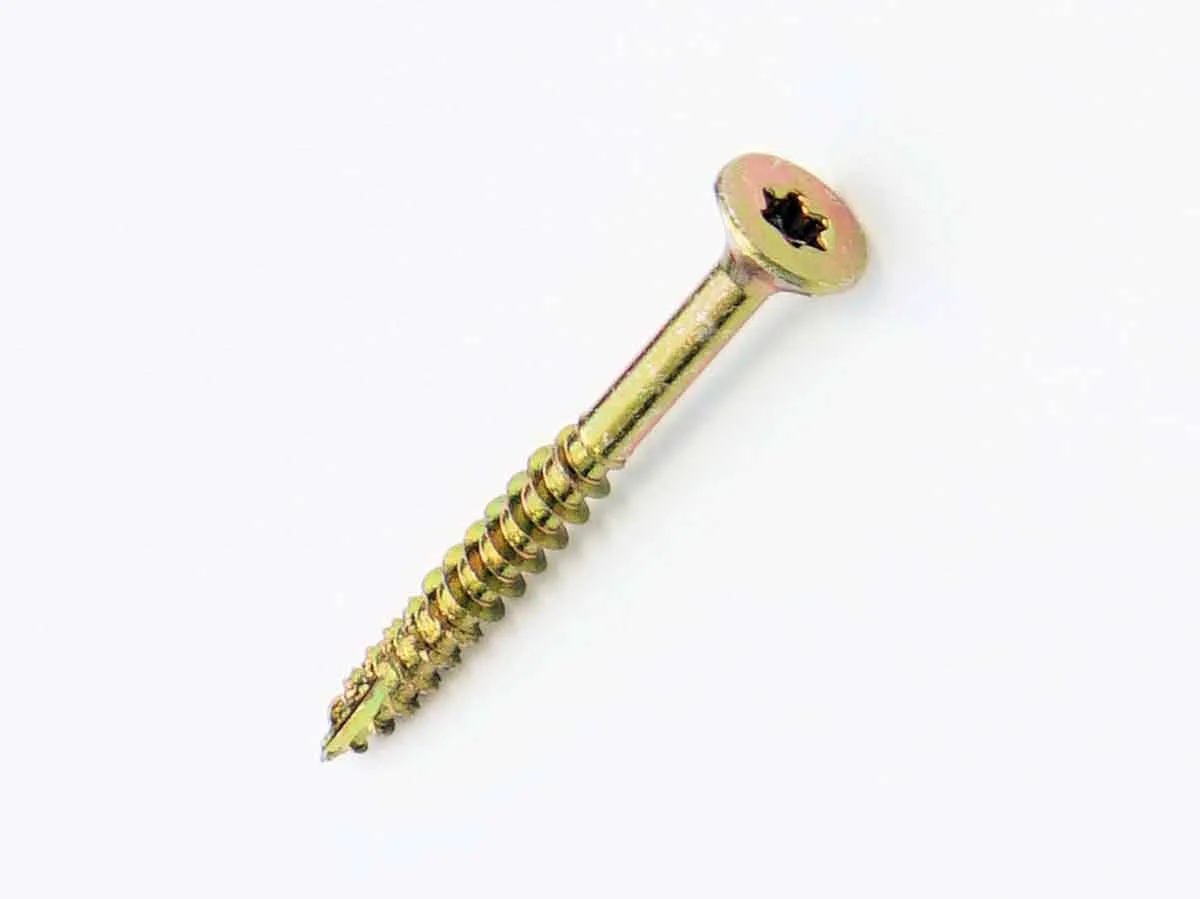 Vite per legno in Acciaio passivato giallo, zincato UNIFIX VORTEX 2.36poll. VORTTX060060RS 60mm, filettatura 6mm, guida