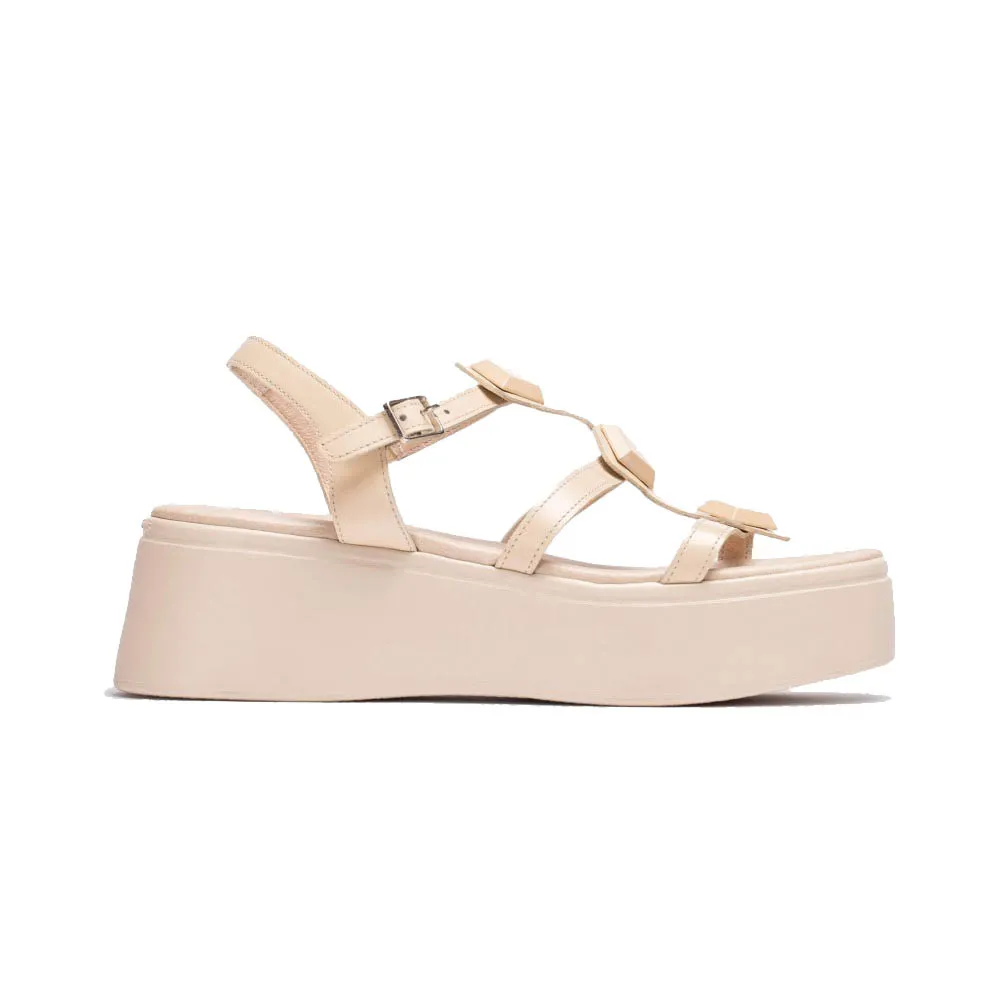 Wonders sandalo in pelle con zeppa Beige