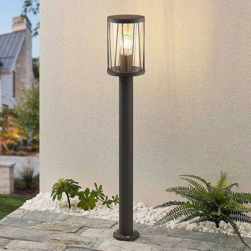 Yonan Paletto da Giardino da Esterno H80 Dark Grey/Clear - Lindby | Acquista online
