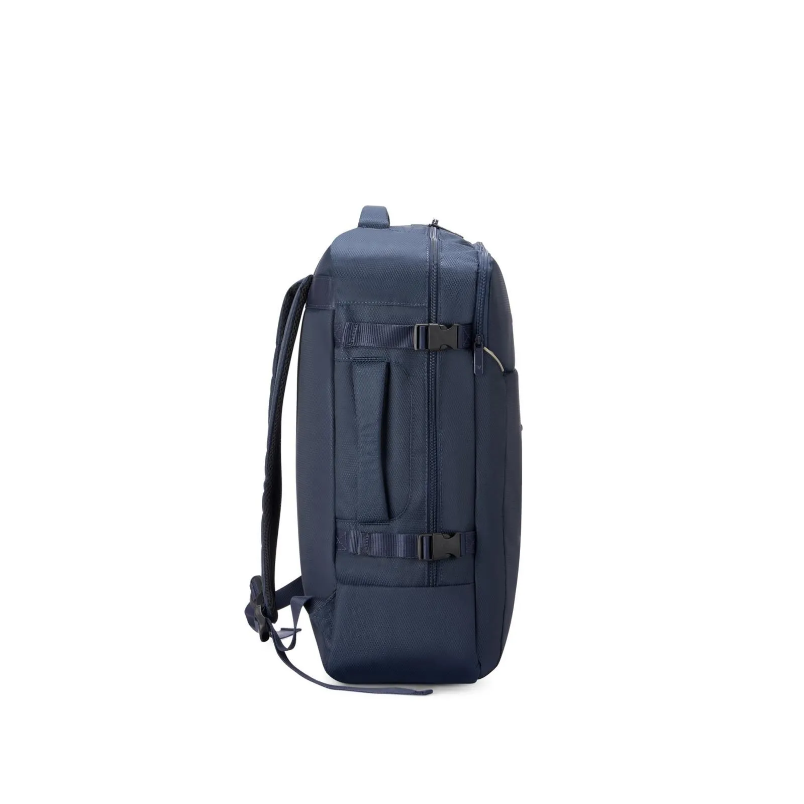 Zaino blu morbido da viaggio con tasche interne