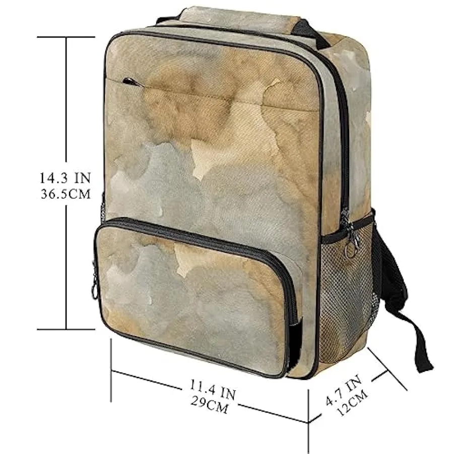 Zaino da donna per college,borsa da viaggio zaino classico,texture acquerello vintage,Zainetto casual leggero 195264687