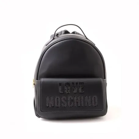 Zaino Paillettes Nero Love Moschino